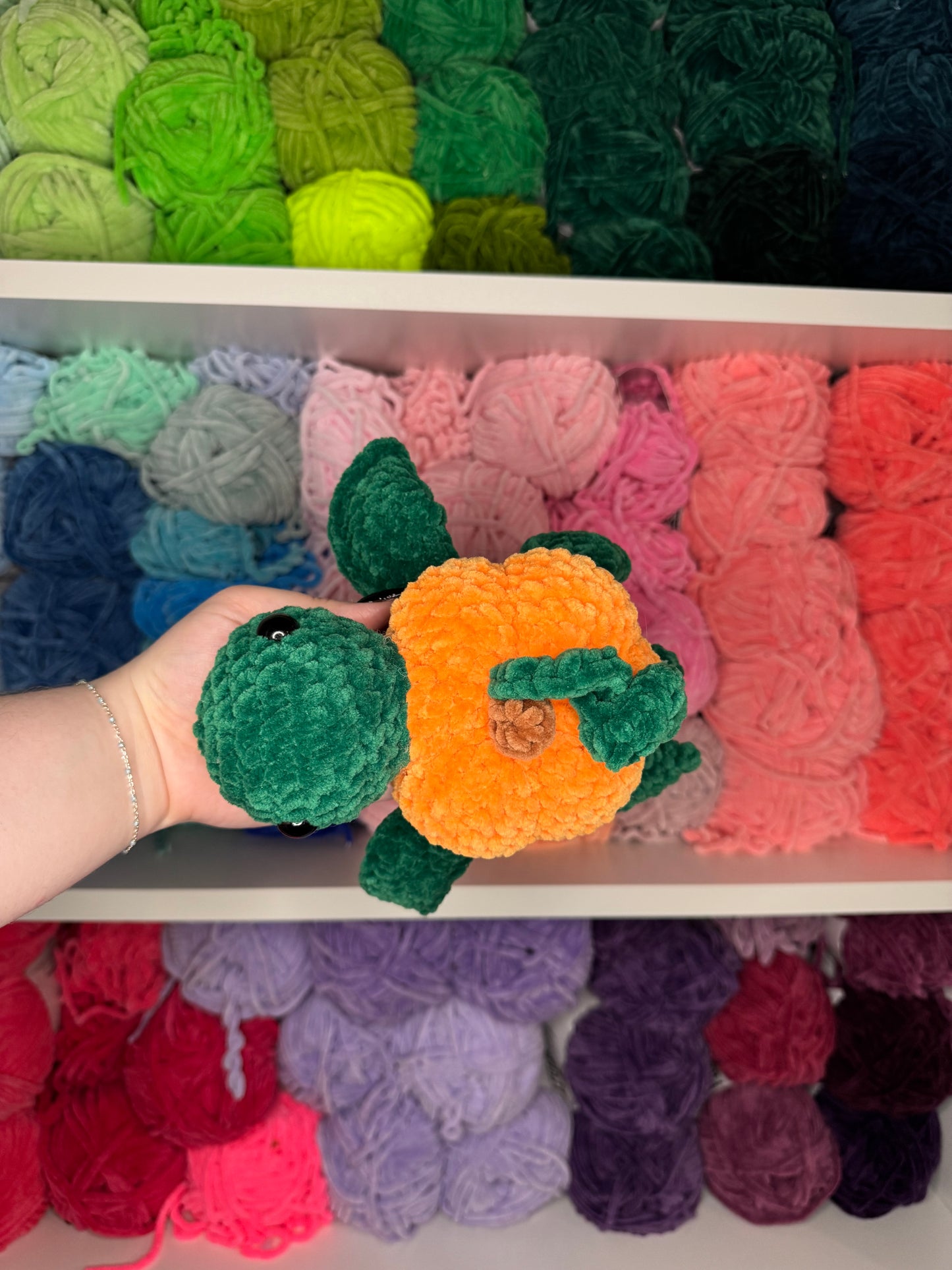 Crochet Pumpkin Turtle