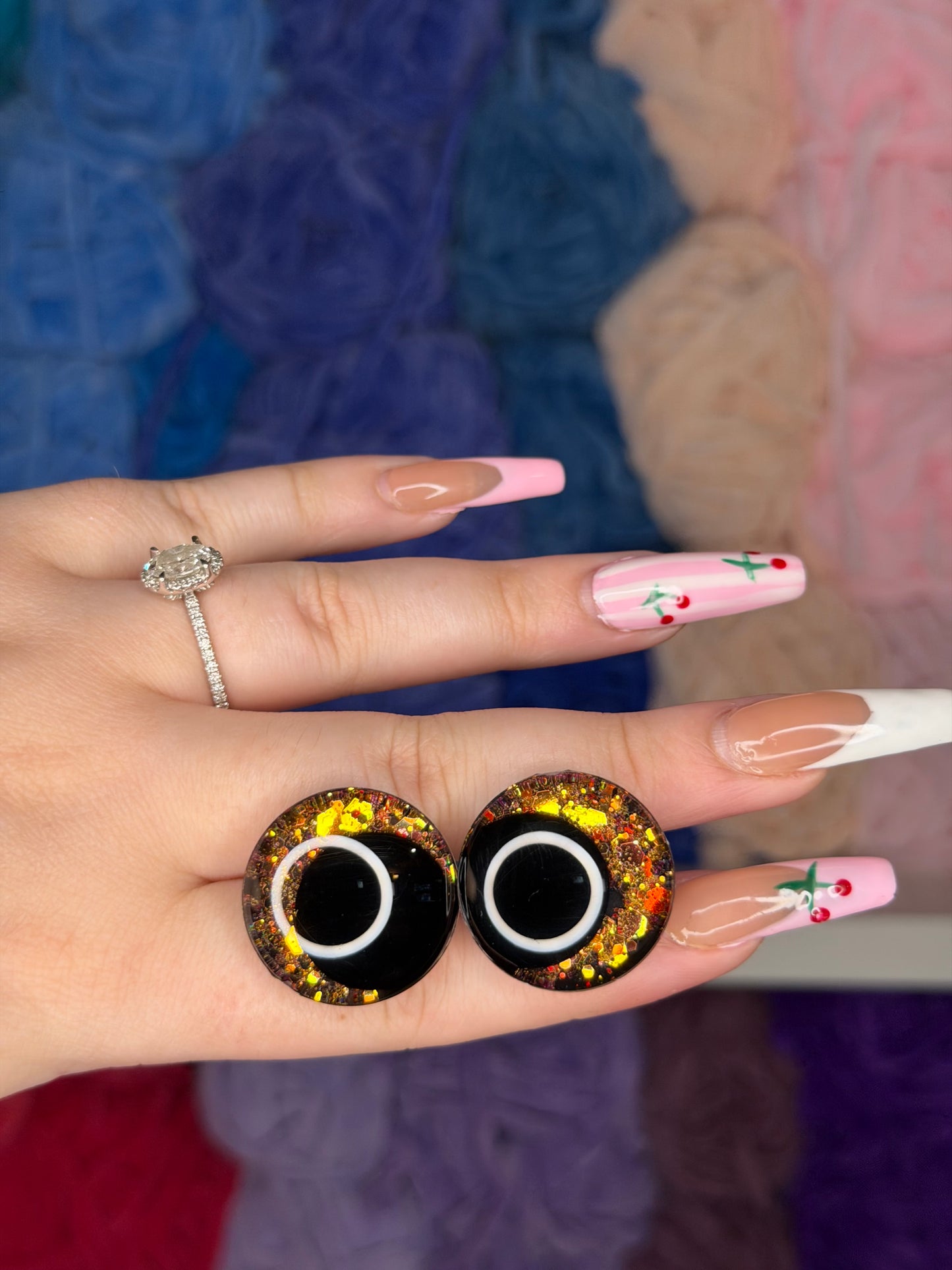 25mm Glitter Safety Eyes