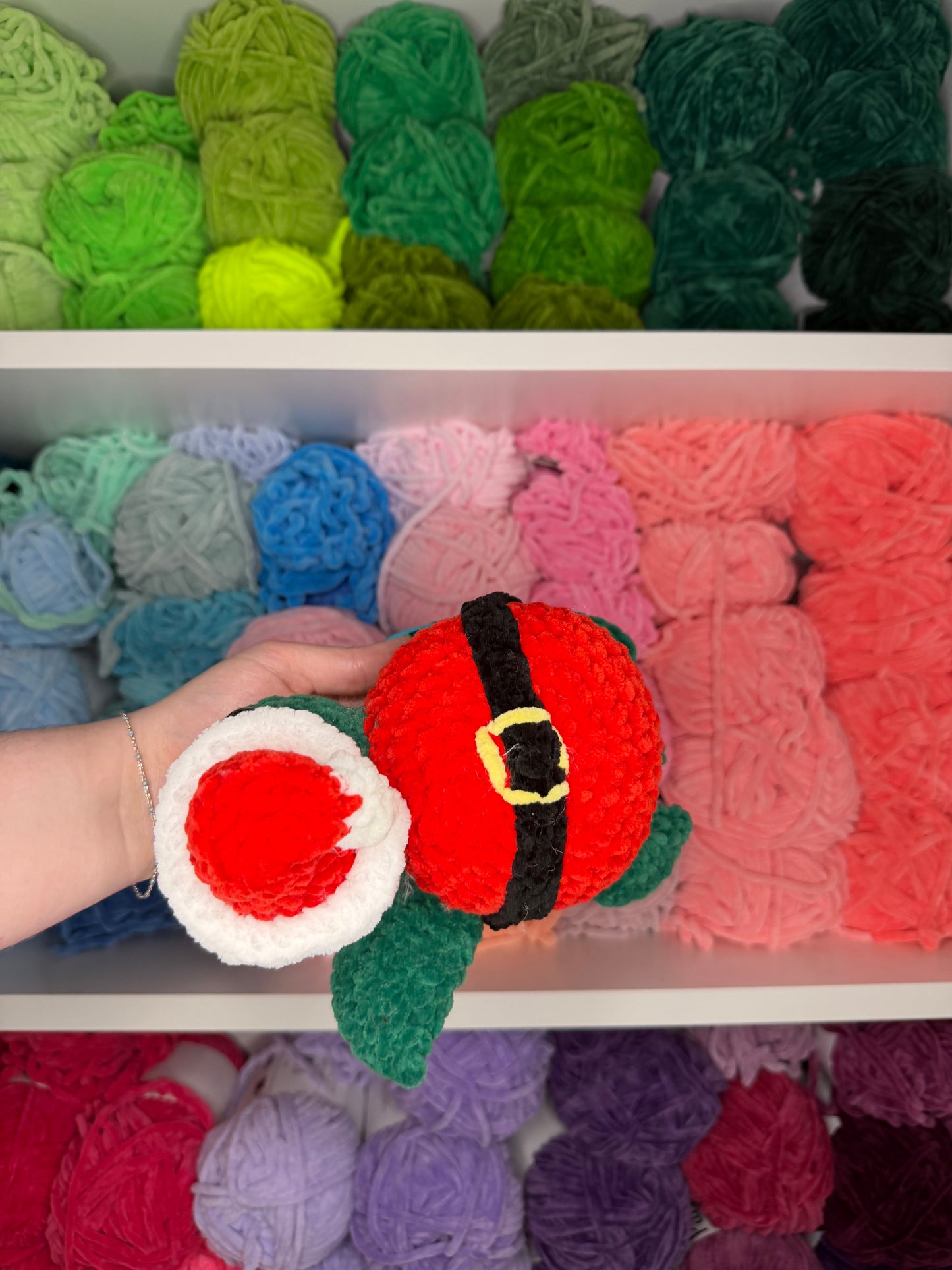 Crochet Santa Turtle