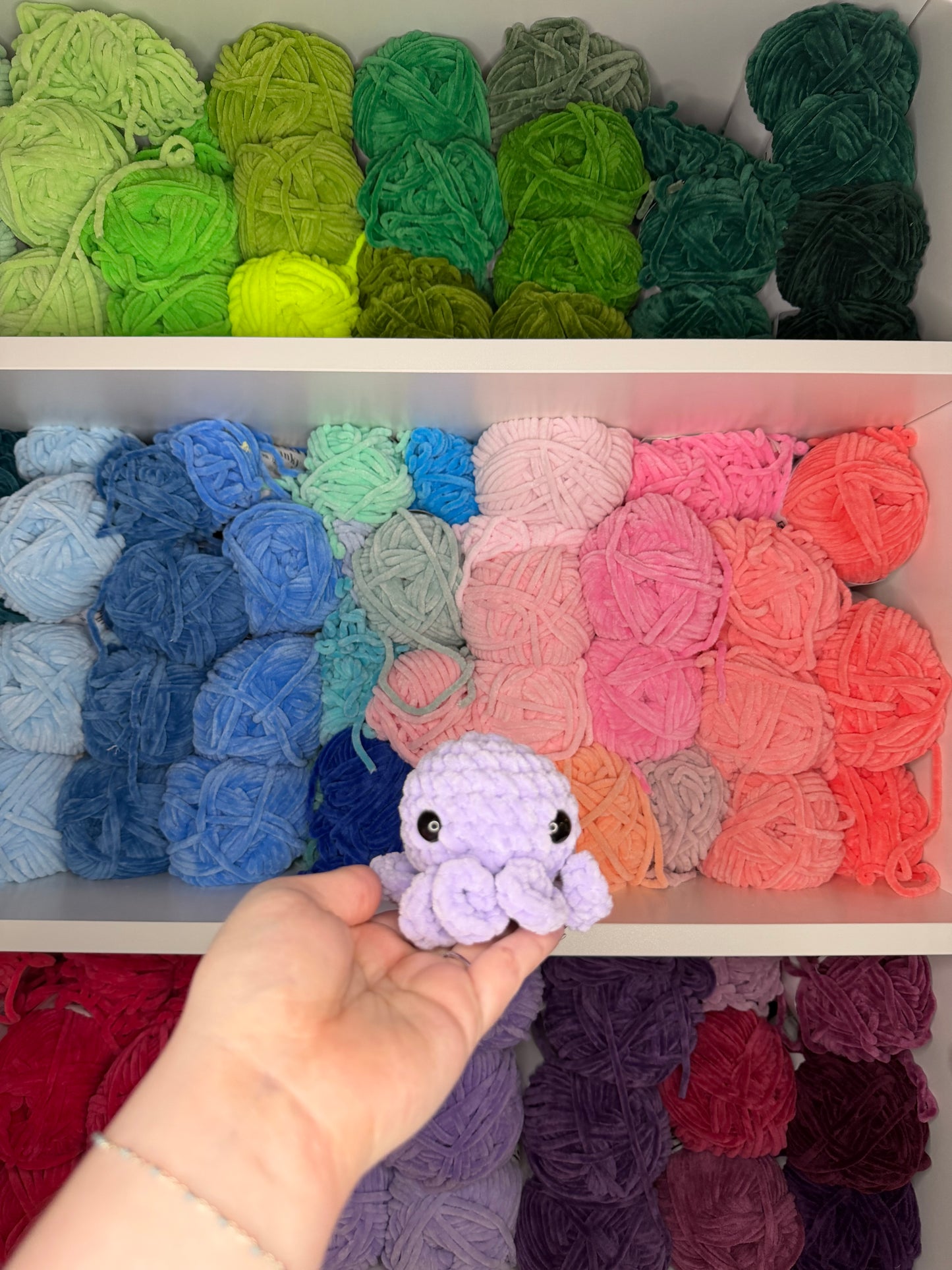 Crochet Mini Octos Keychains