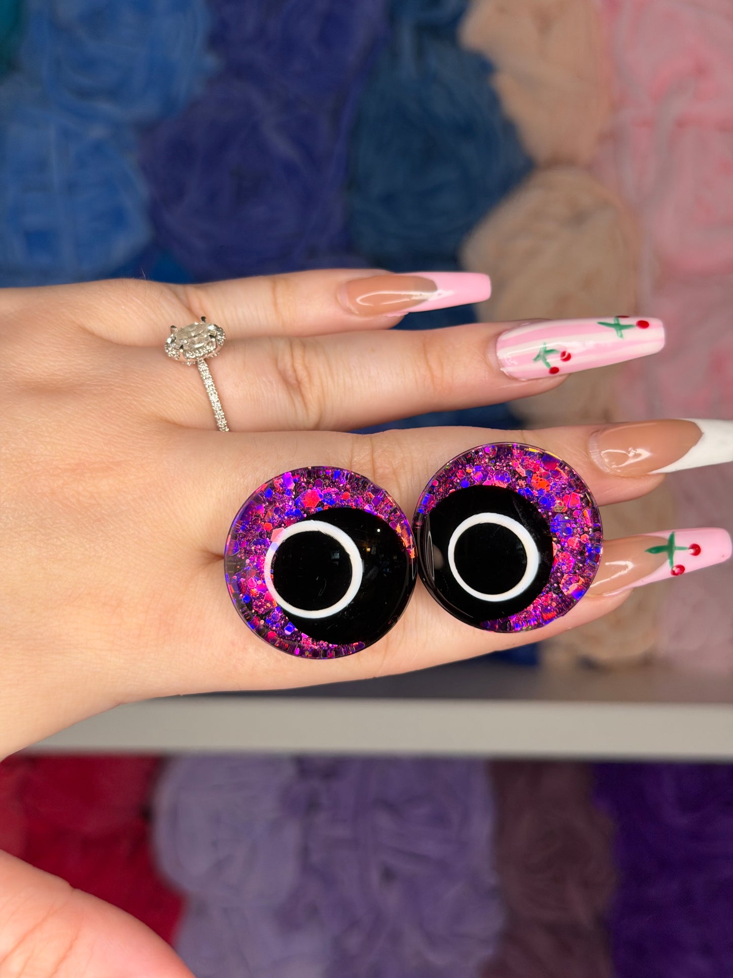 30mm Glitter Safety Eyes