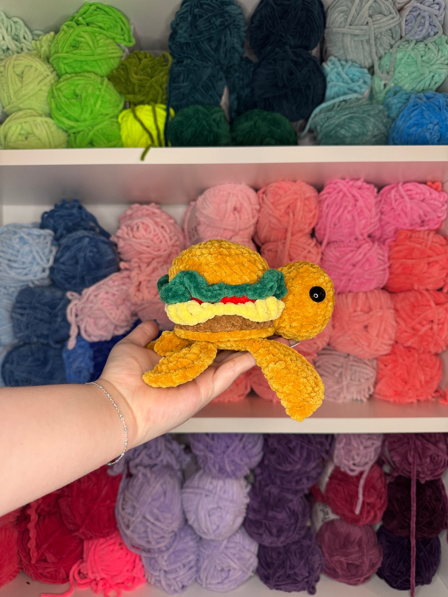 Crochet Burger Turtle