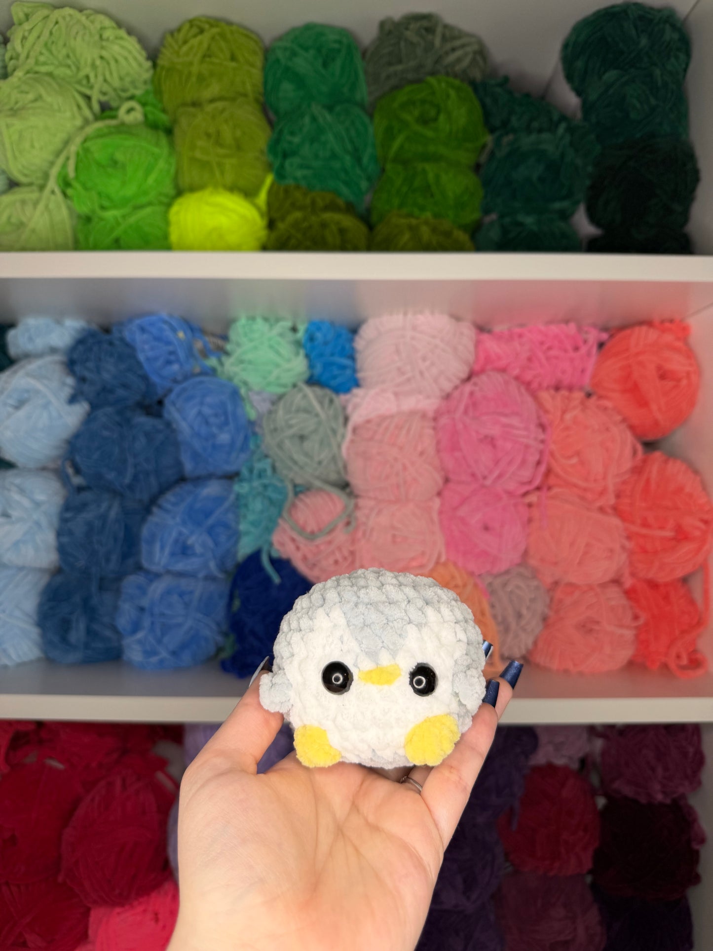 Crochet Mini Penguin with Keychains