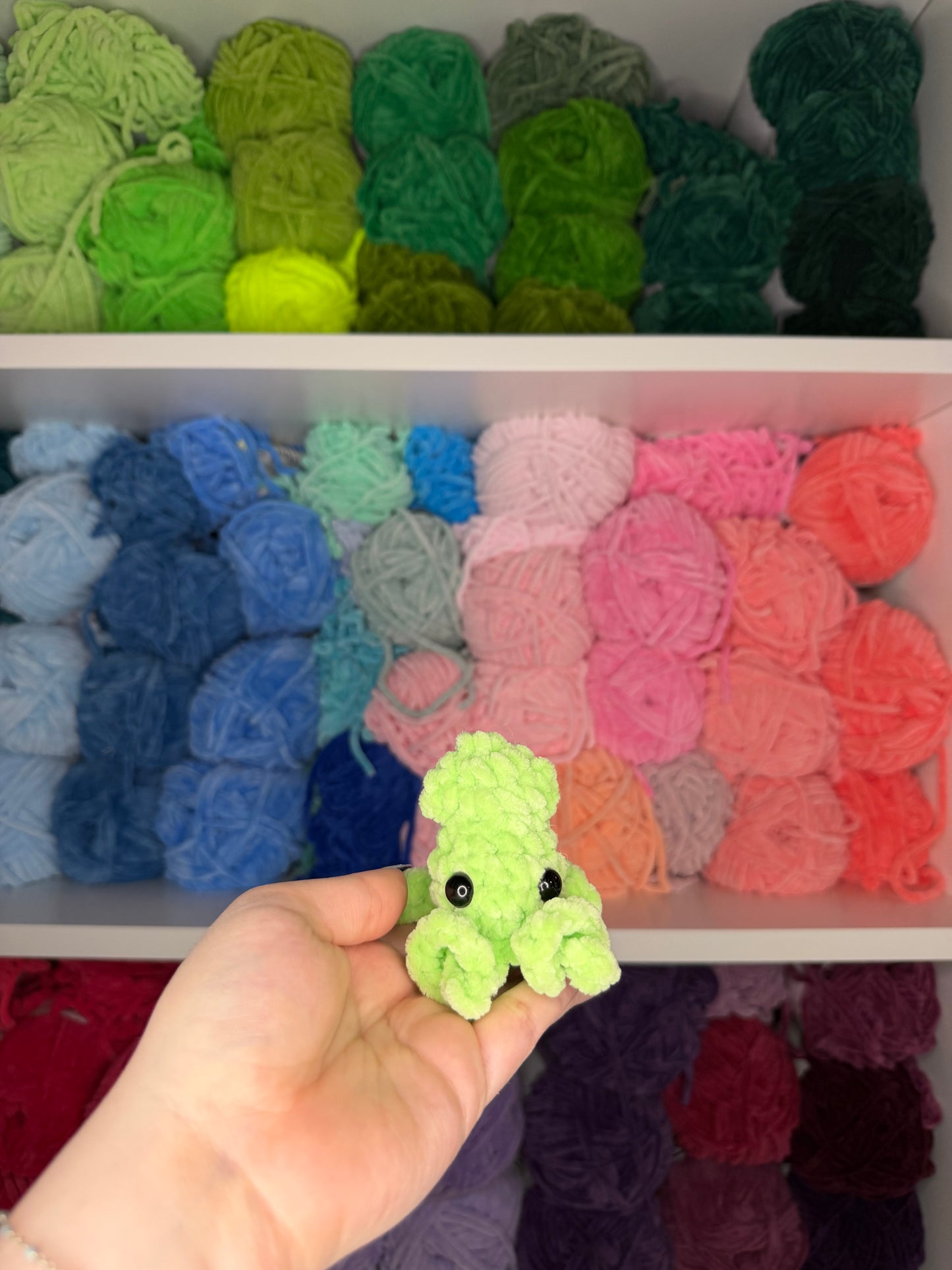 Crochet Mini Squid Keychains