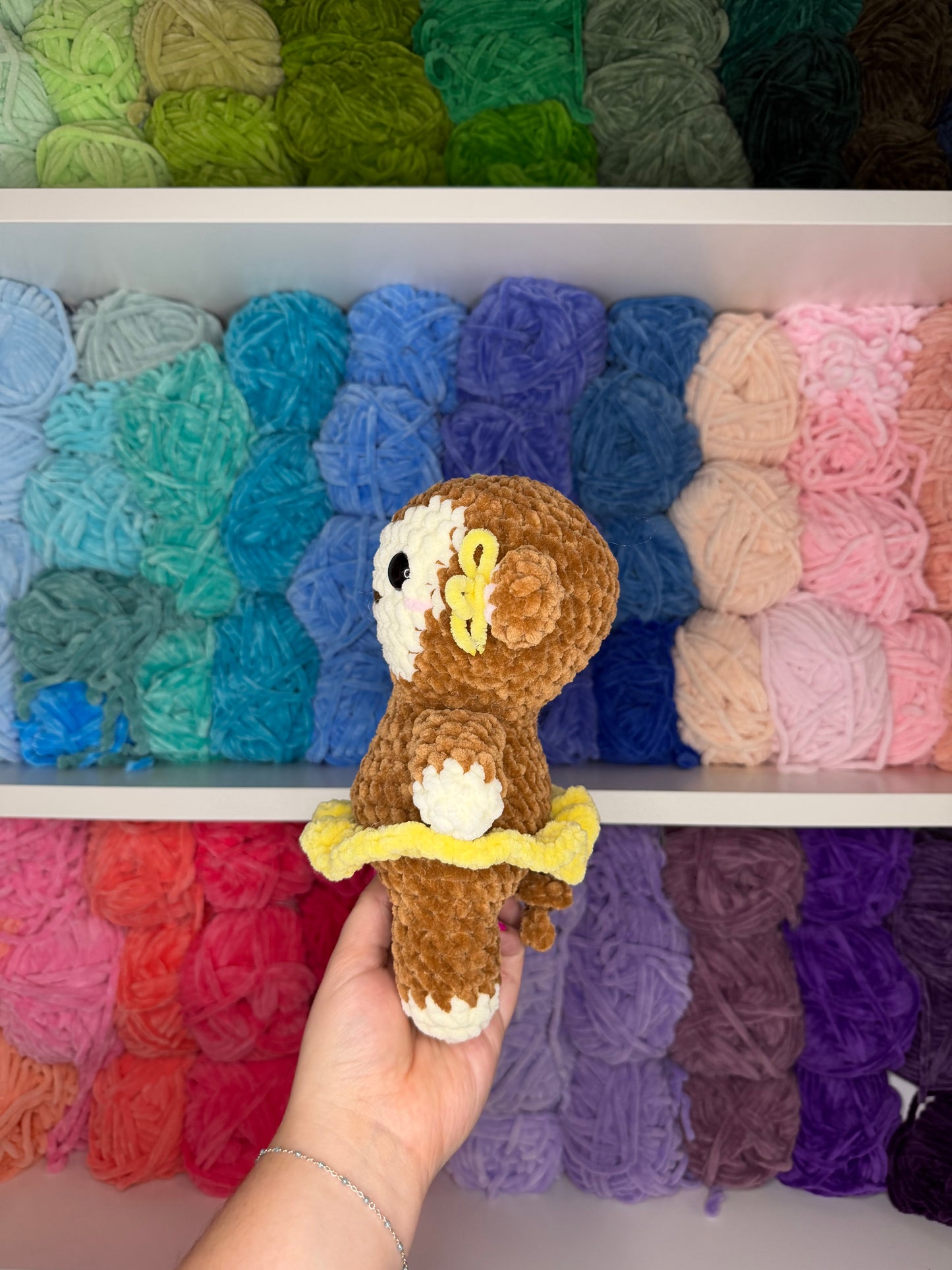 Crochet Monkey in a Tutu