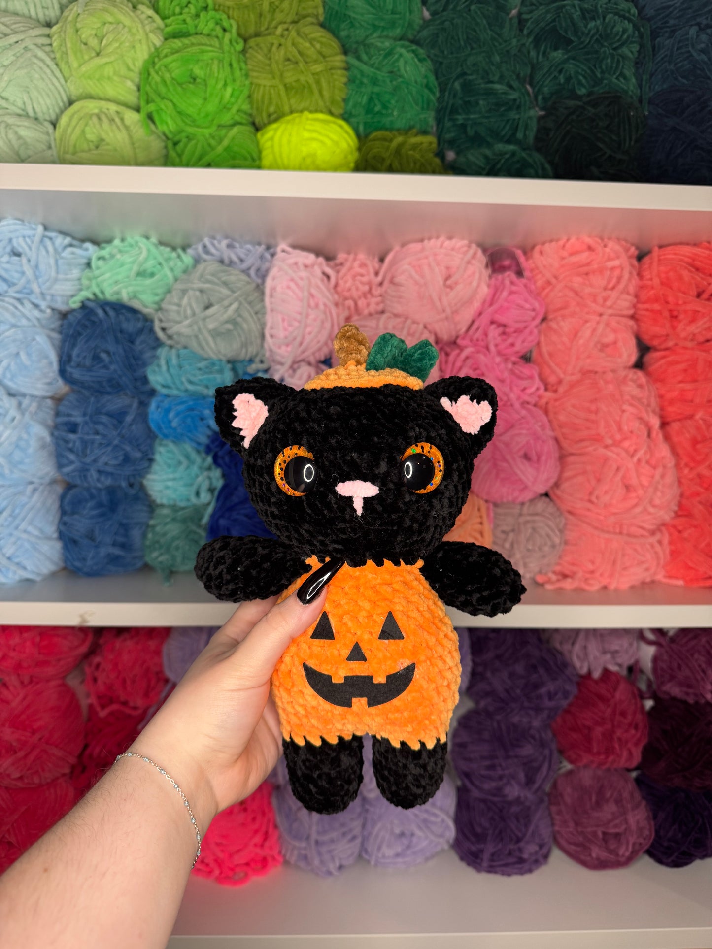 Crochet Pumpkin Cat