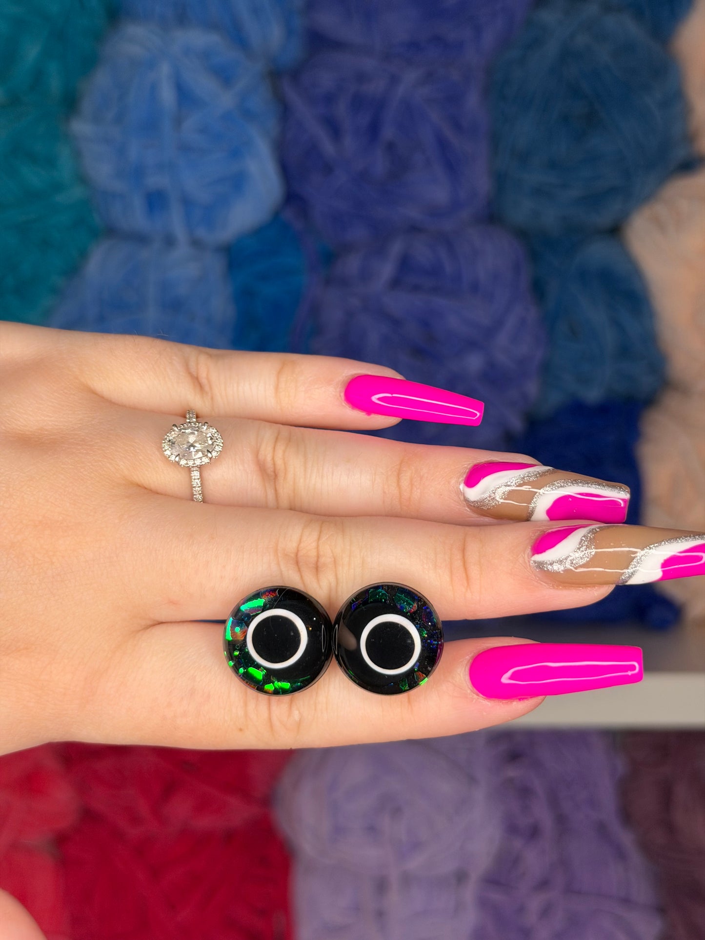 18mm Glitter Safety Eyes