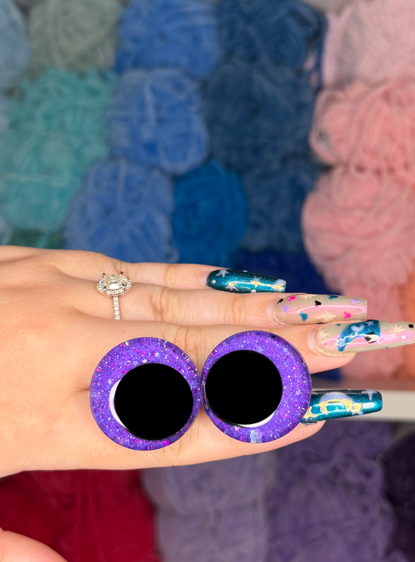 30mm Glitter Safety Eyes