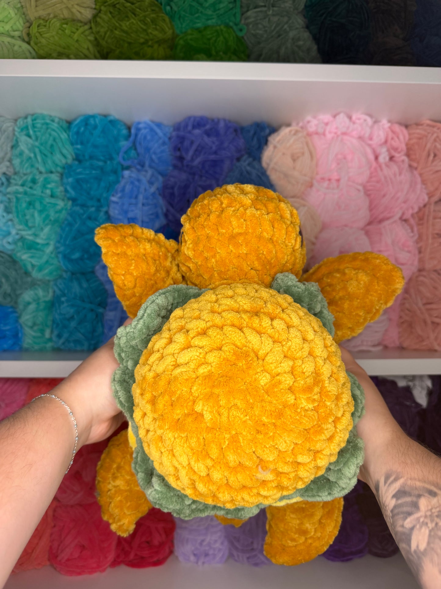 Crochet Jumbo Burger Turtle
