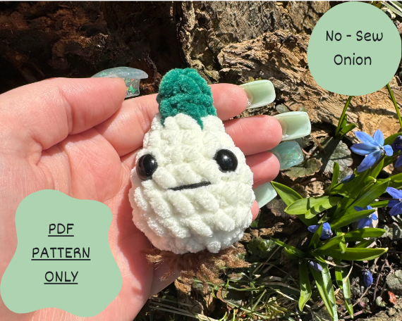 No - Sew Crochet Onion Pattern! PDF PATTERN! | Beginner Friendly Crochet Pattern