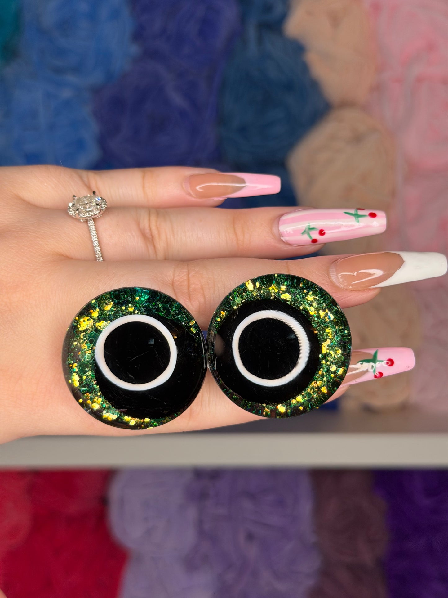 35mm Glitter Safety Eyes