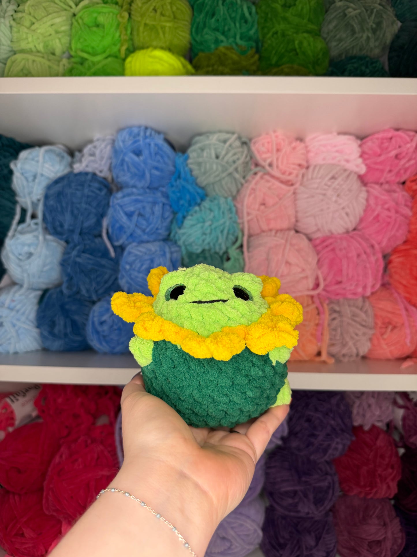 Crochet Flower Bunnies + Frogs