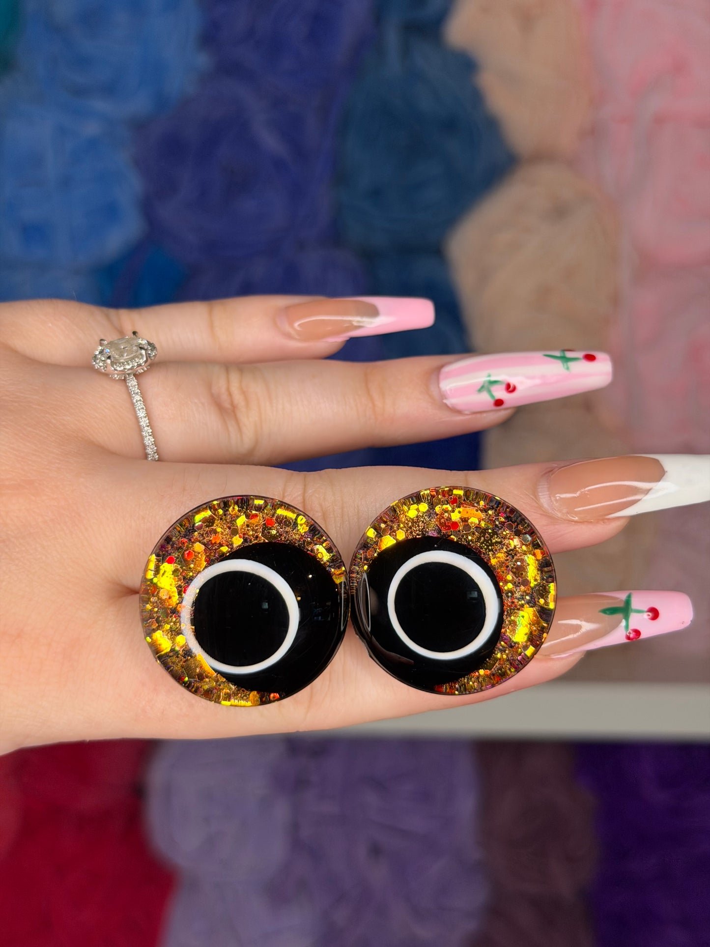 30mm Glitter Safety Eyes