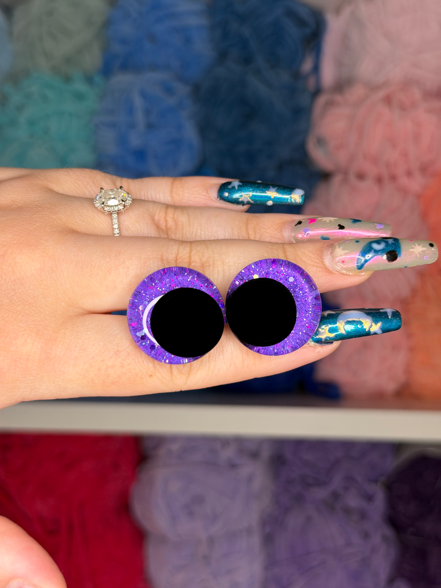 25mm Glitter Safety Eyes