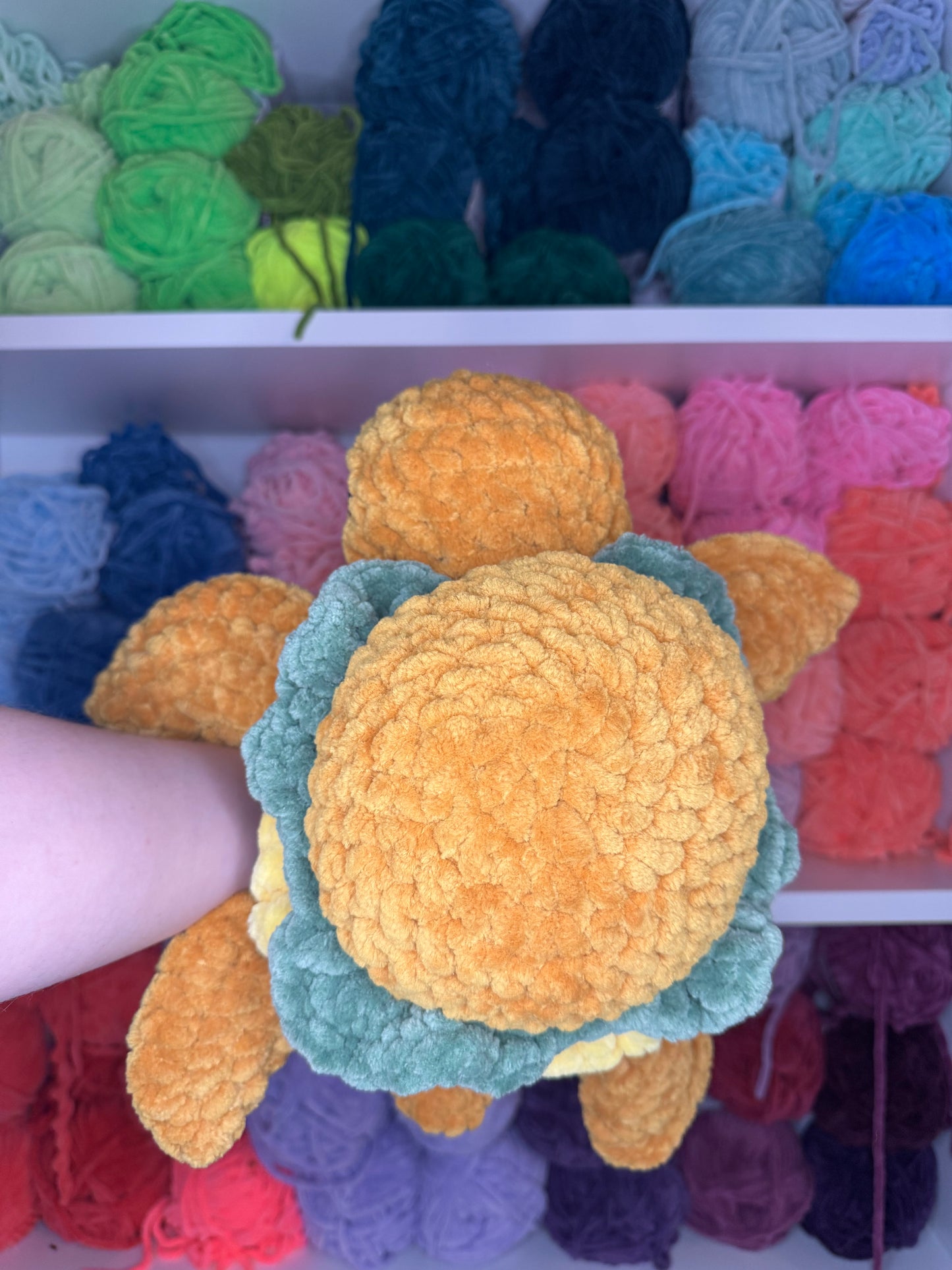 Crochet Jumbo Burger Turtle
