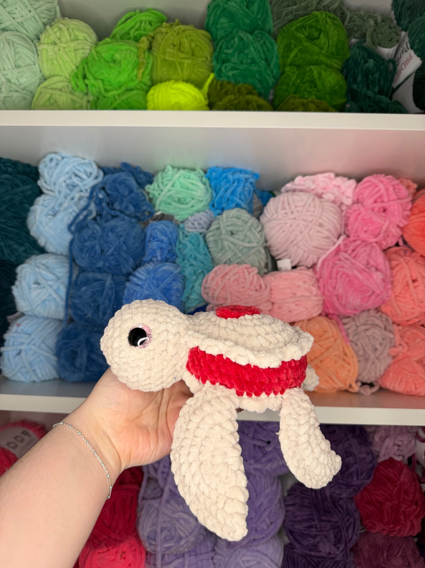 Crochet Jelly Heart Cookie Turtle