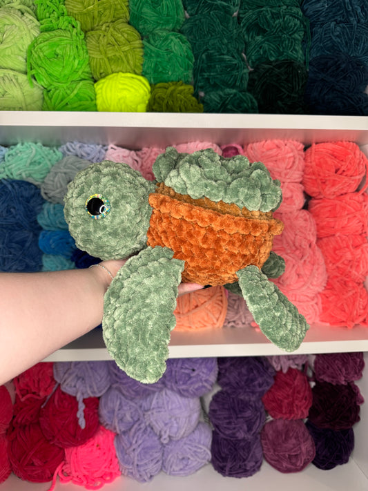 Crochet Jumbo Succulent Turtle