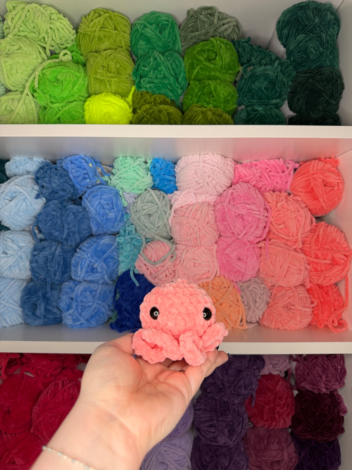 Crochet Mini Octos Keychains