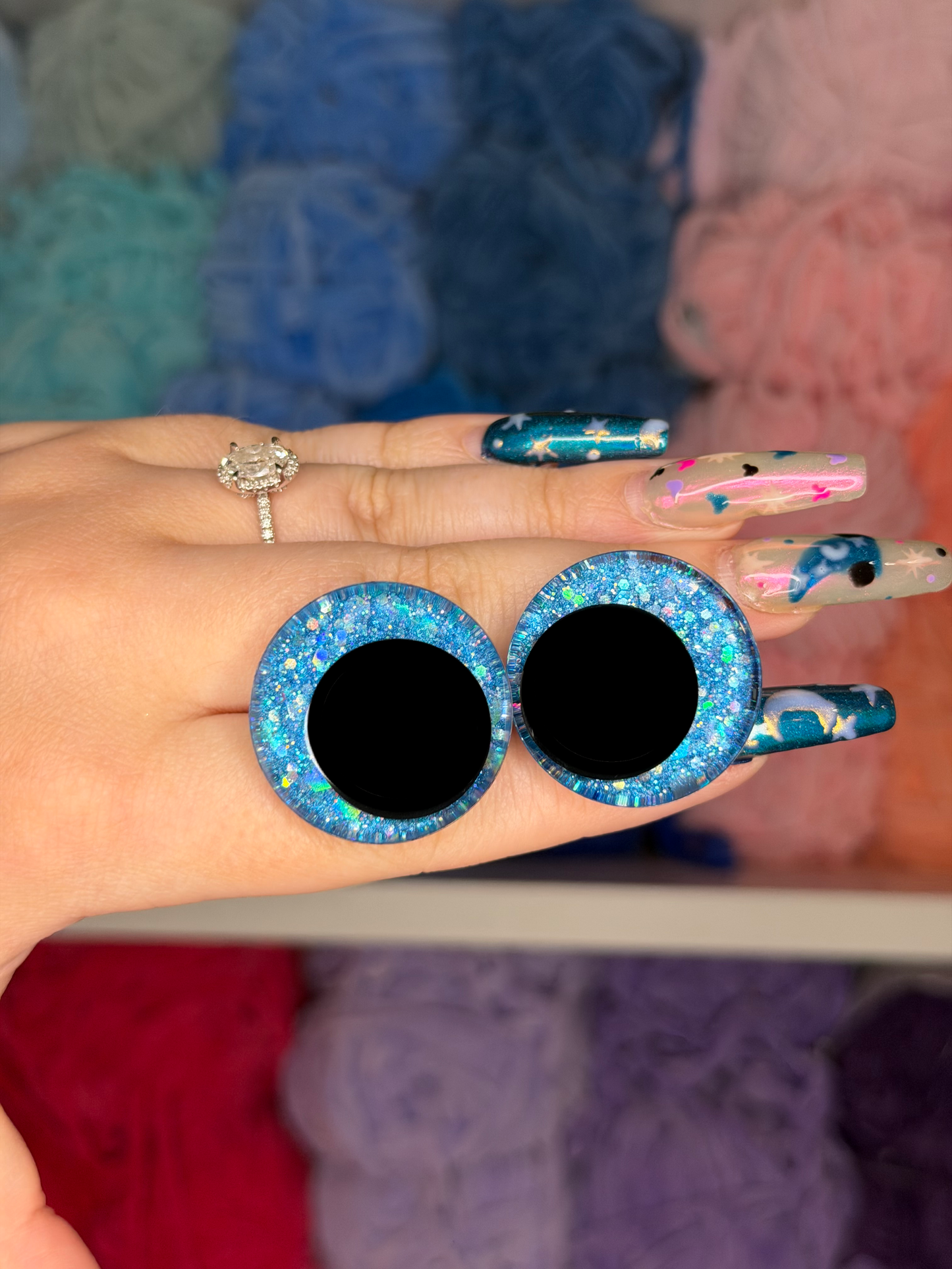 30mm Glitter Safety Eyes