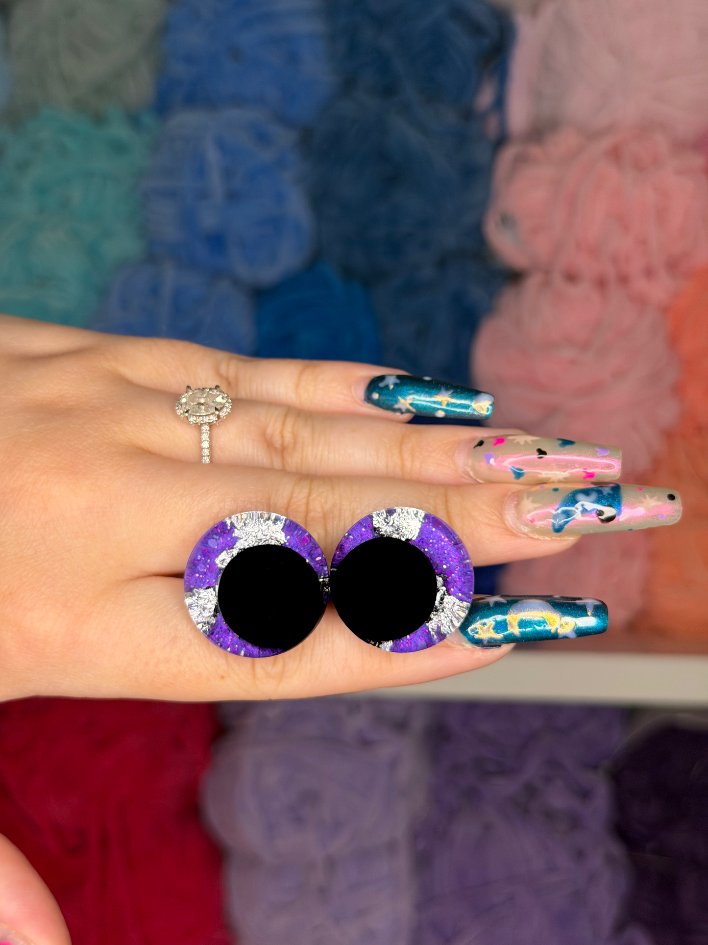 25mm Glitter Safety Eyes