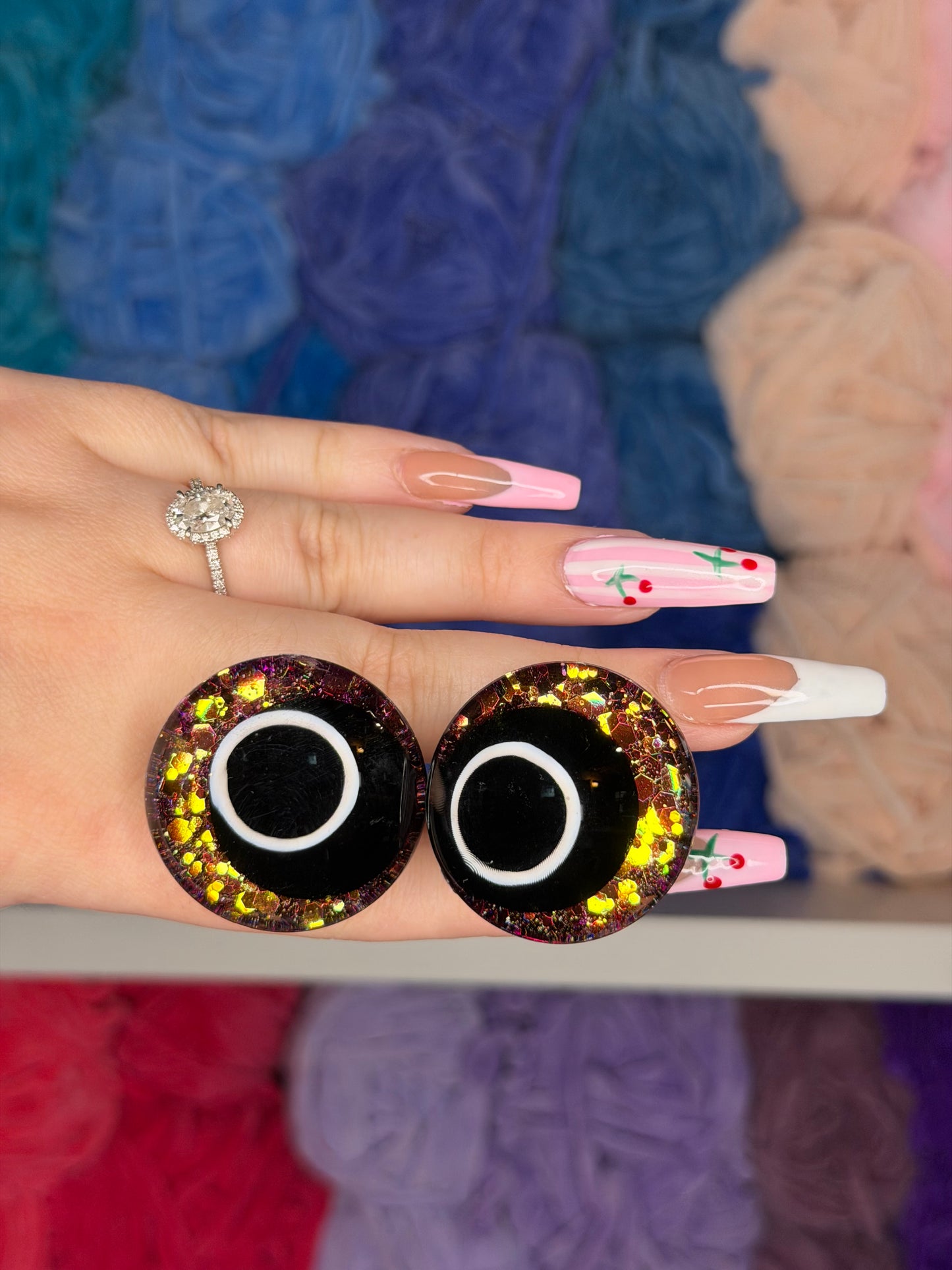 35mm Glitter Safety Eyes