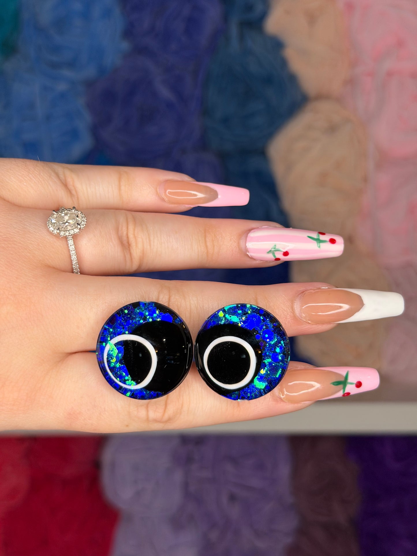 25mm Glitter Safety Eyes