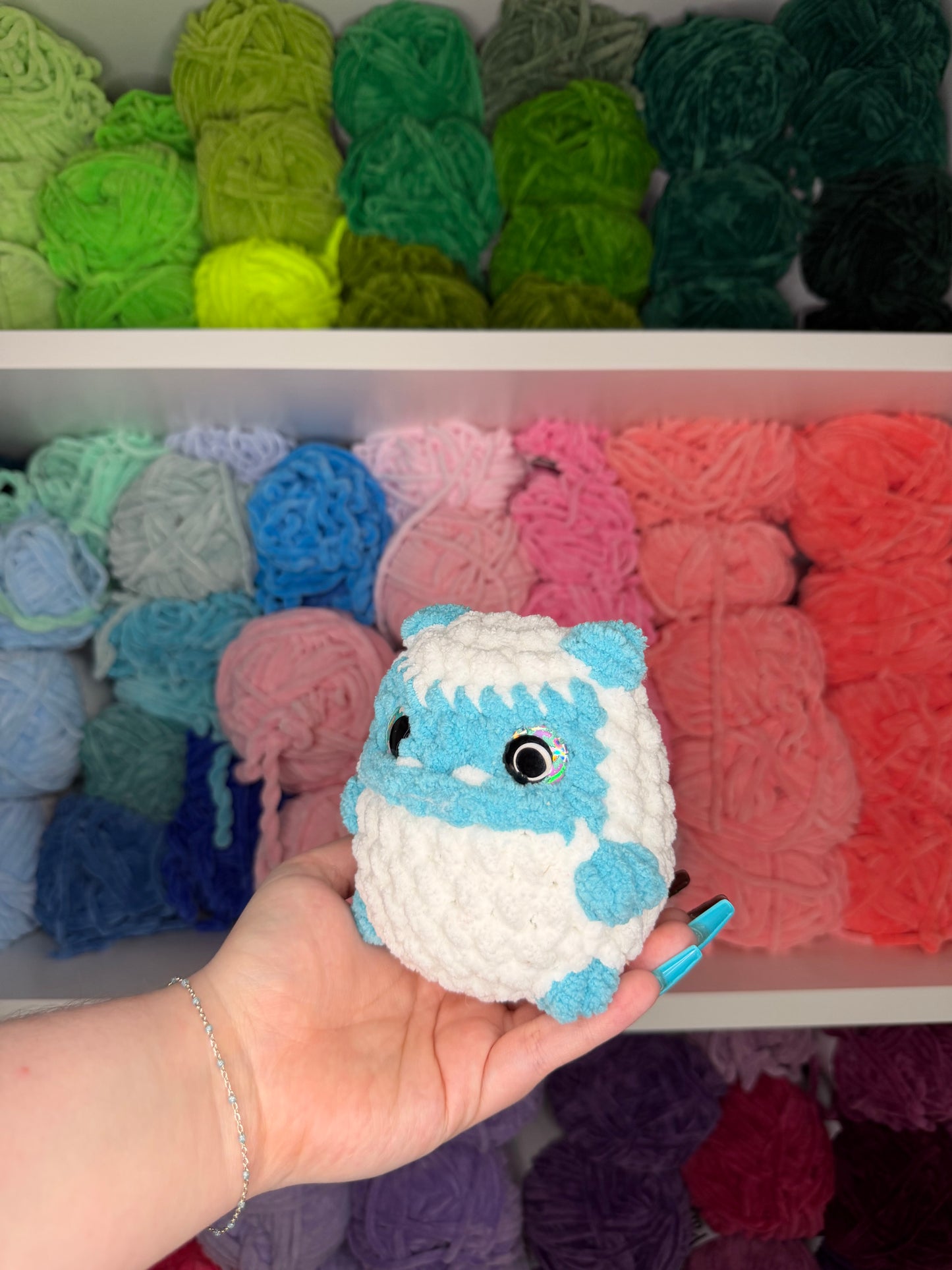 Crochet Mini Yeti (Blue)
