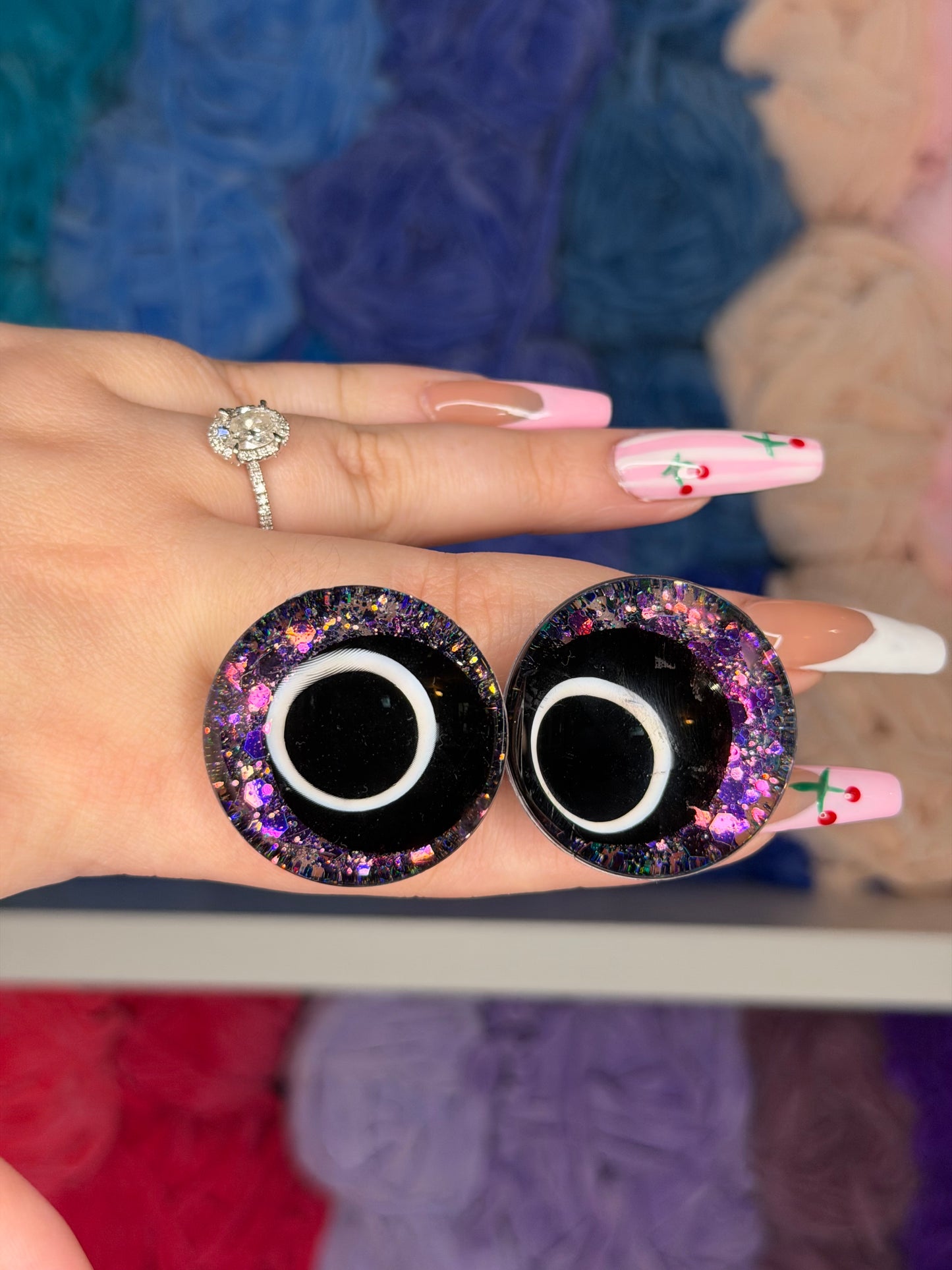 35mm Glitter Safety Eyes