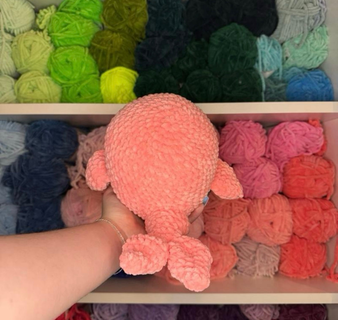 Crochet Pink Whale