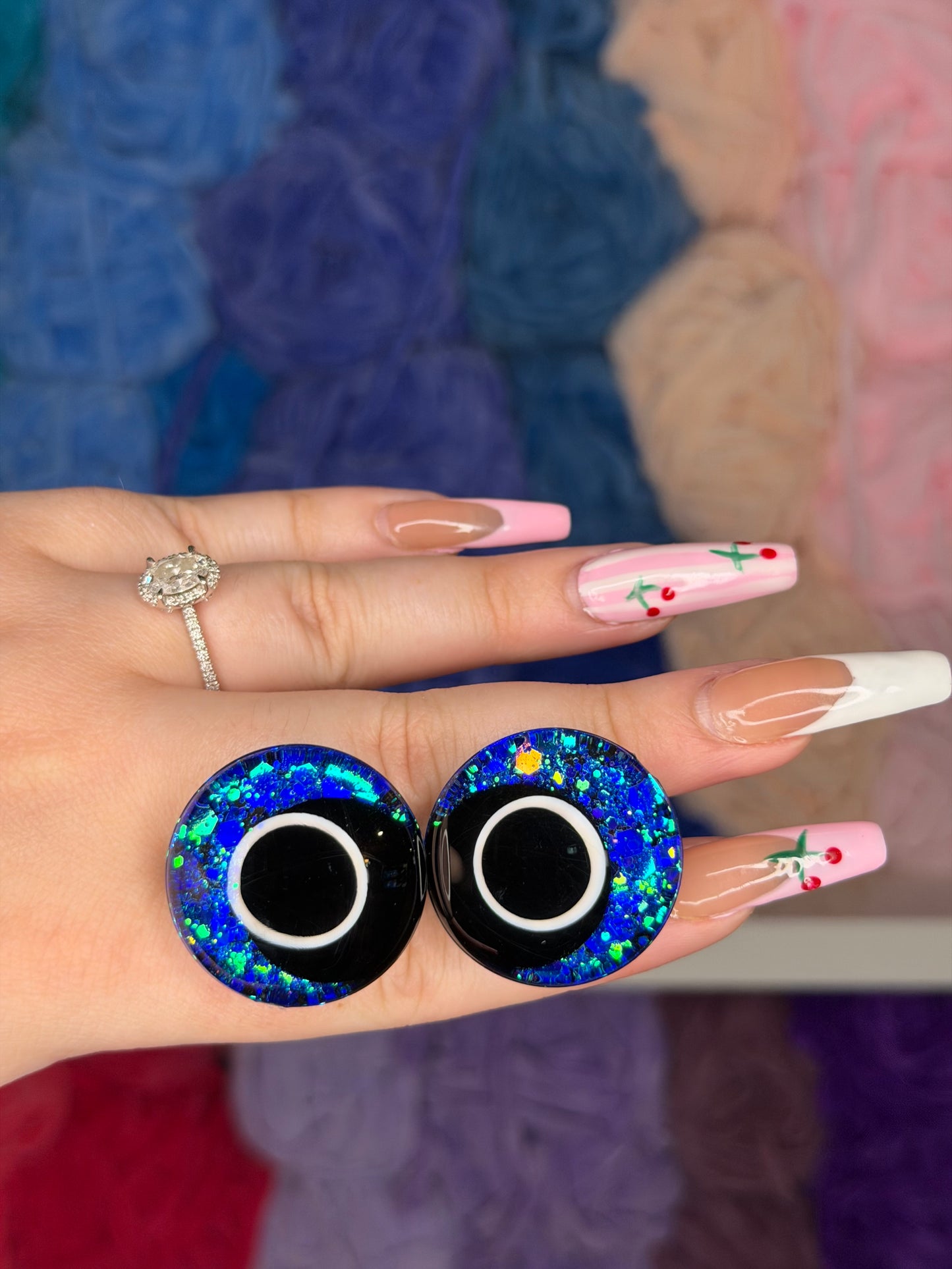30mm Glitter Safety Eyes