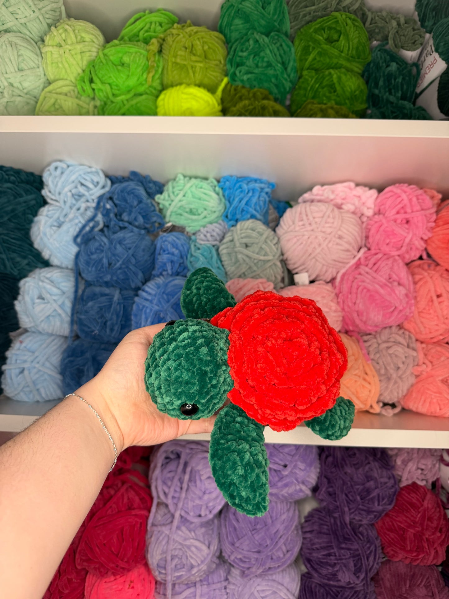 Crochet Rose Turtle