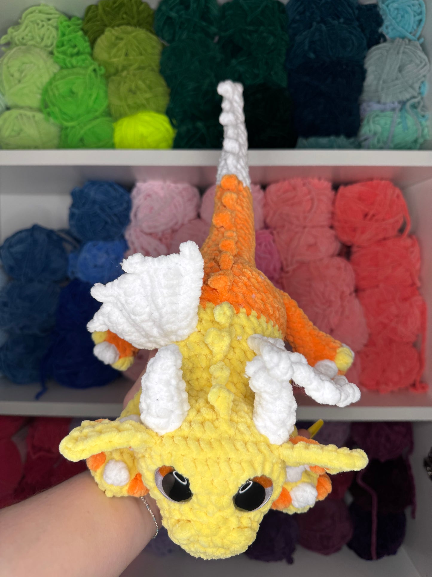 Crochet Candy Corn Dragon