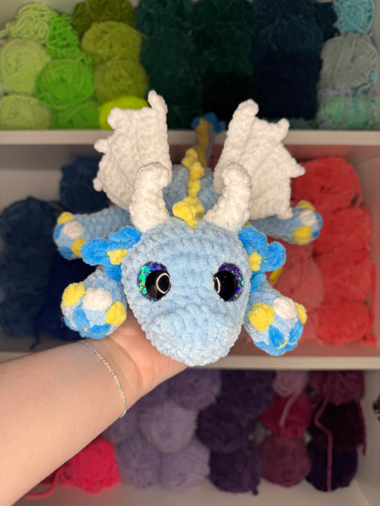 Crochet Forget Me Not Dragon