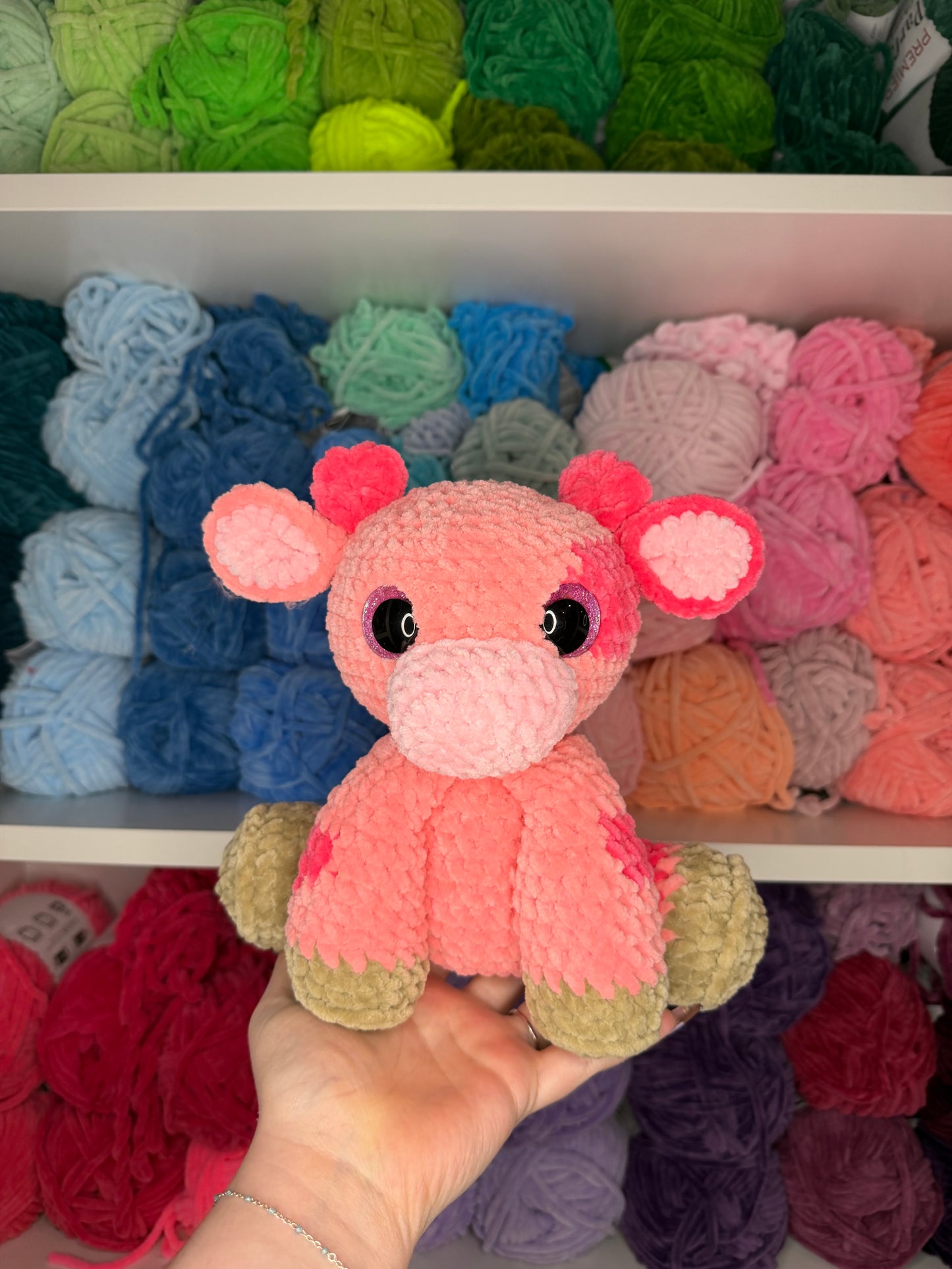 Crochet Valentine’s Day Cow