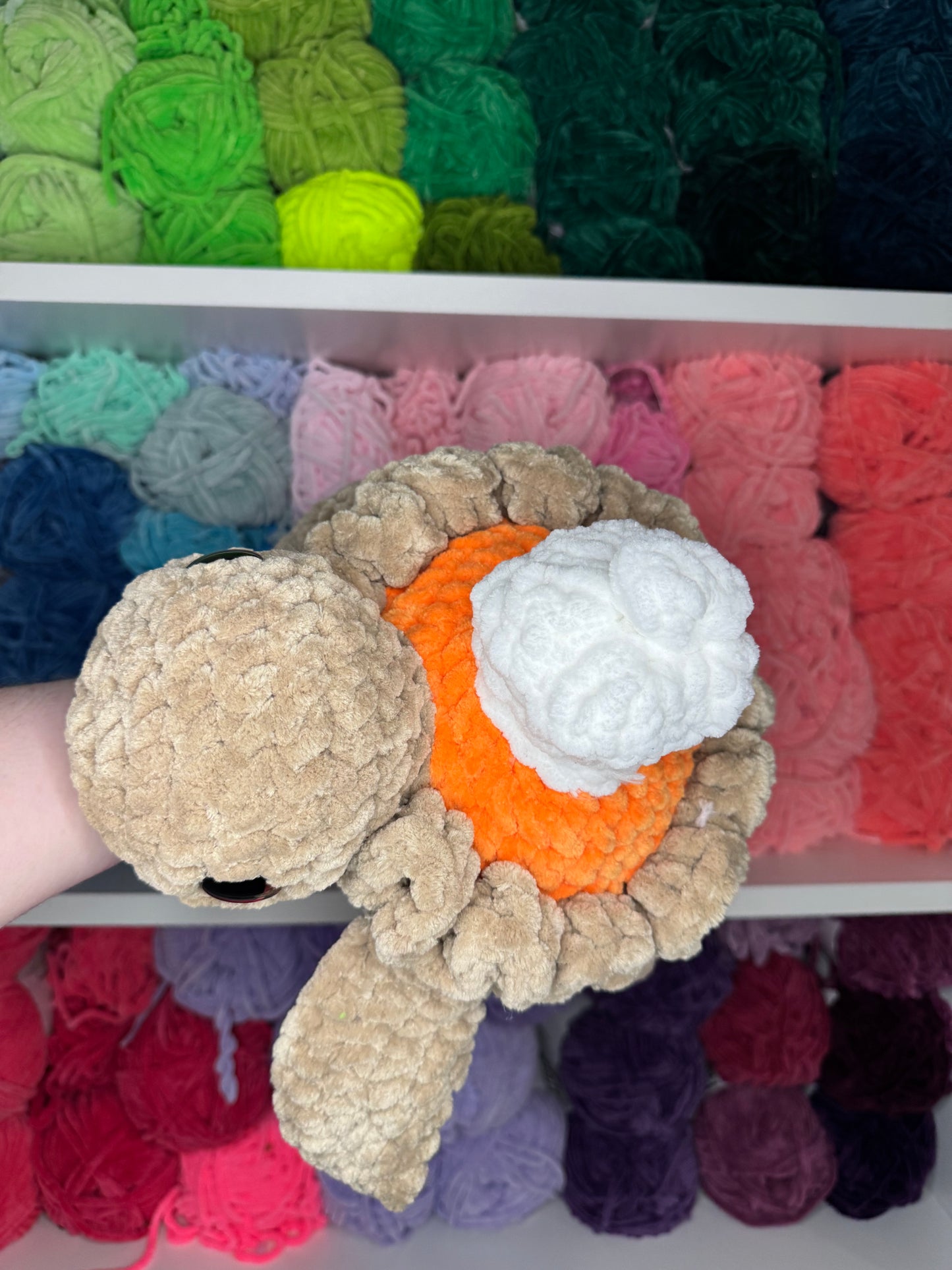 Crochet Jumbo Pumpkin Pie Turtle