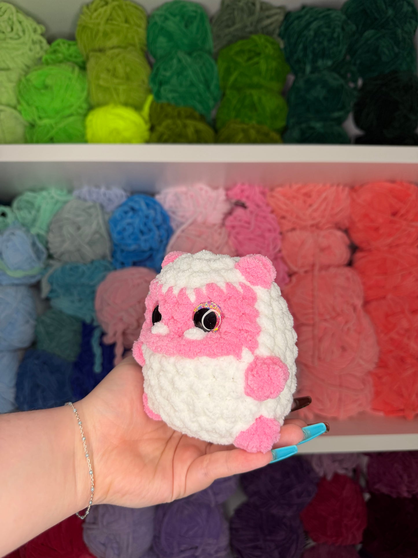 Crochet Mini Yeti (Pink)