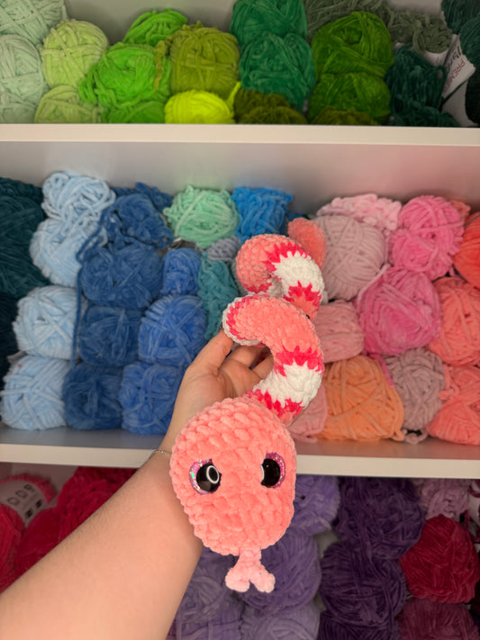 Crochet Pink Snake