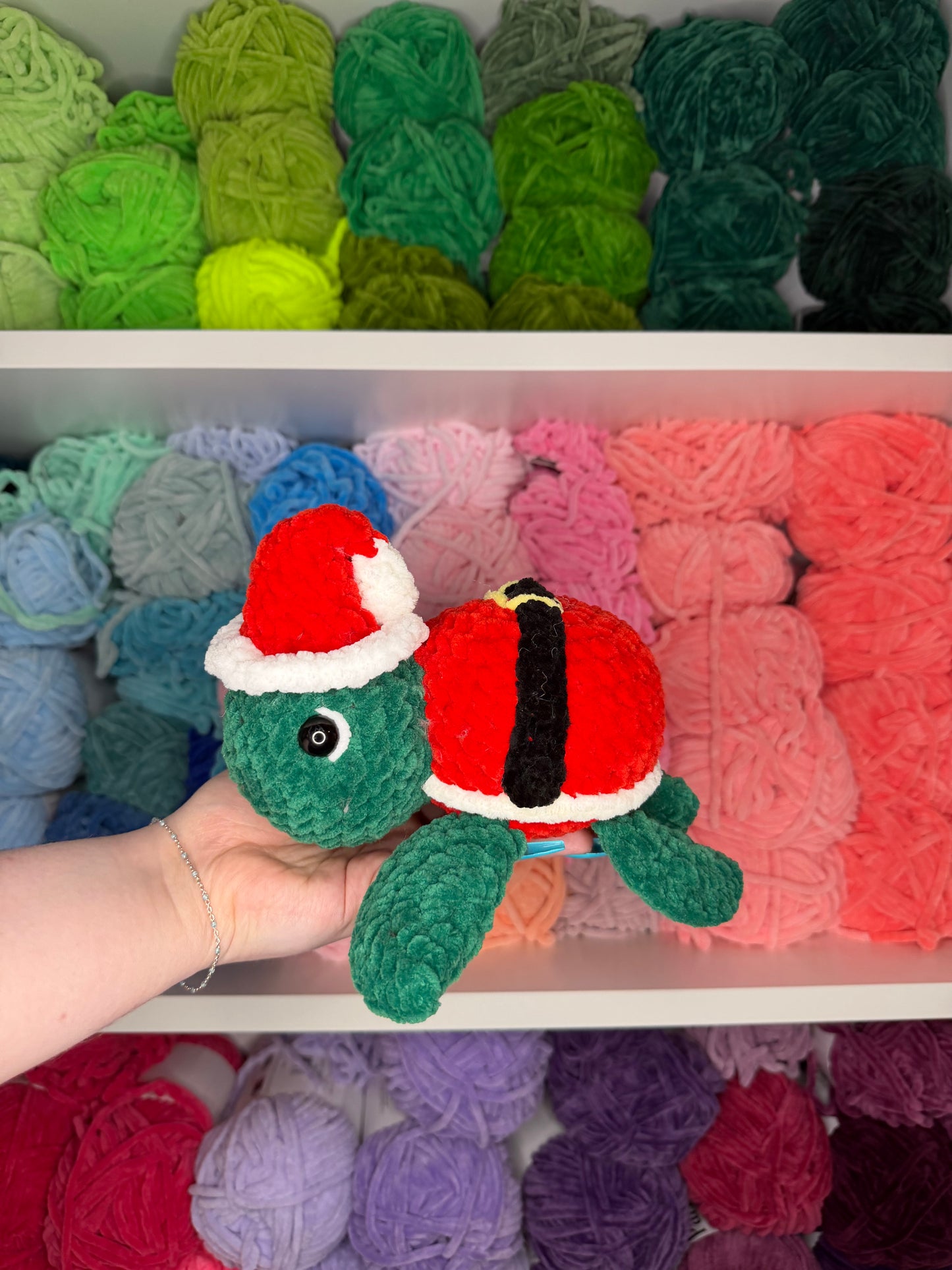 Crochet Santa Turtle
