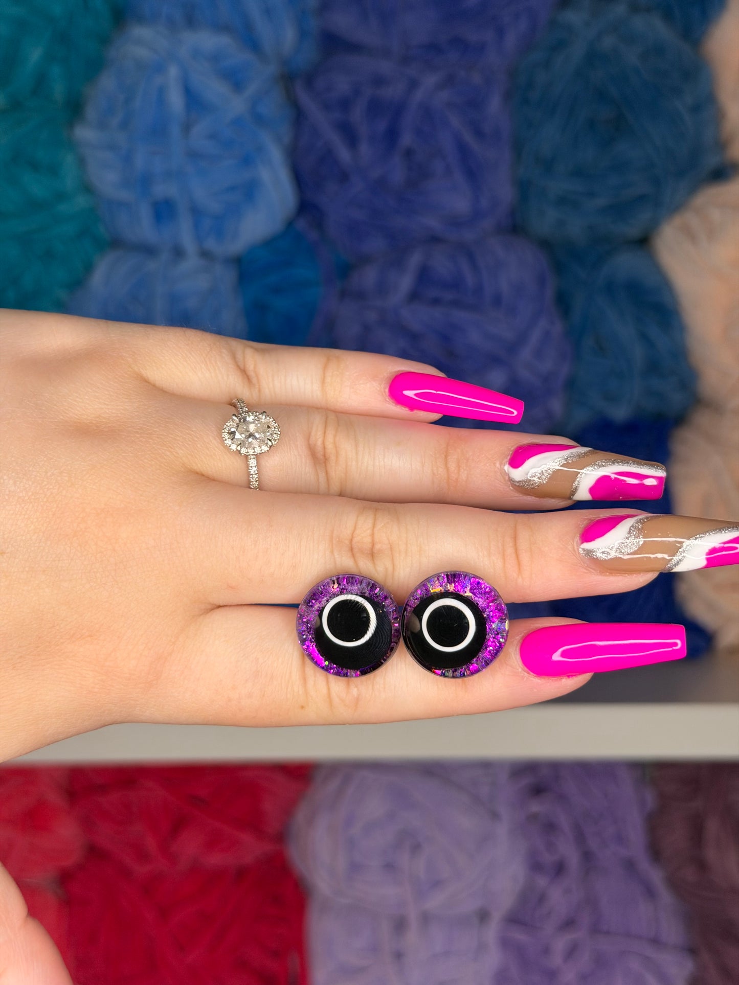 18mm Glitter Safety Eyes