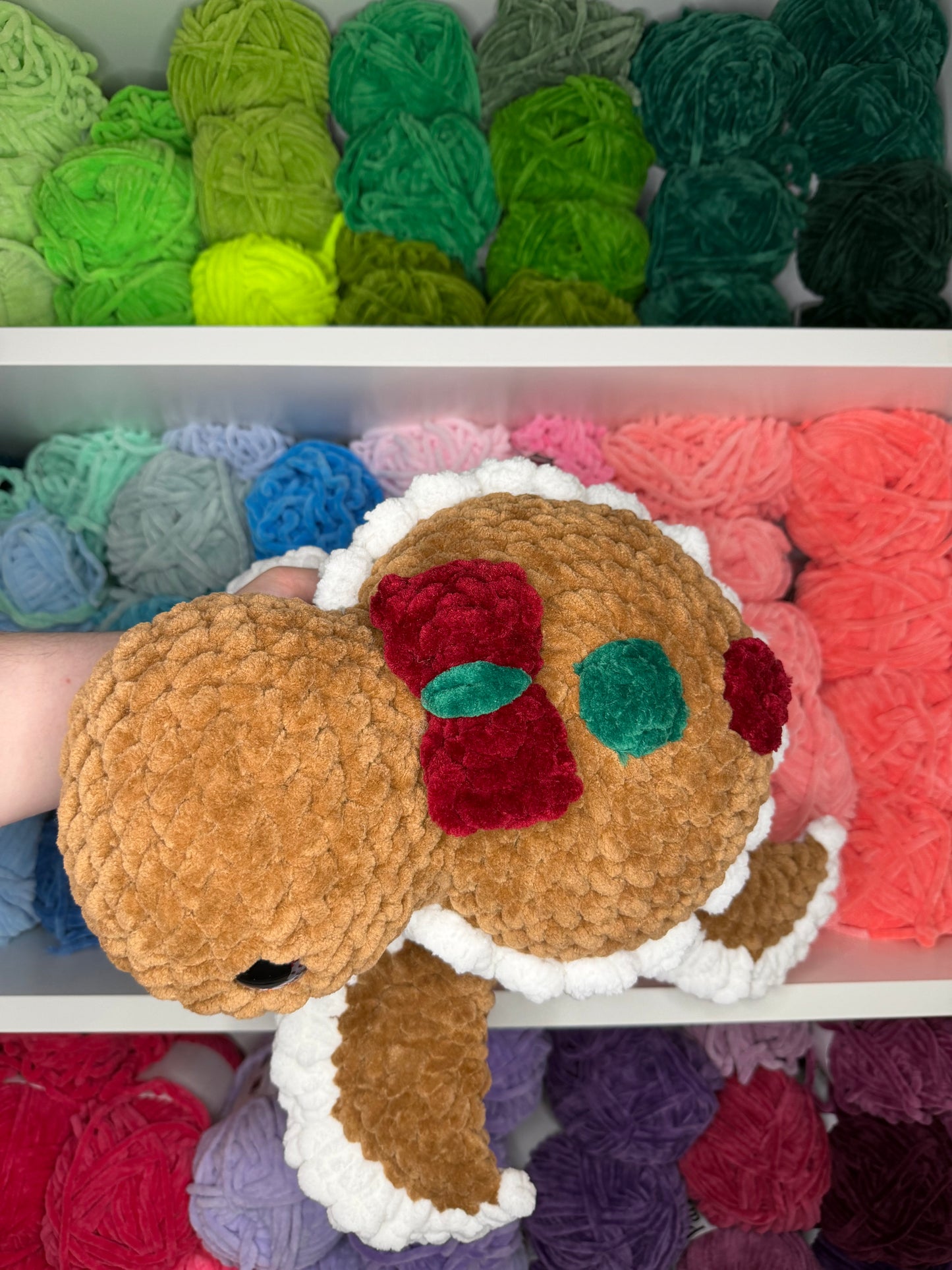 Crochet Jumbo Gingerbread Turtle