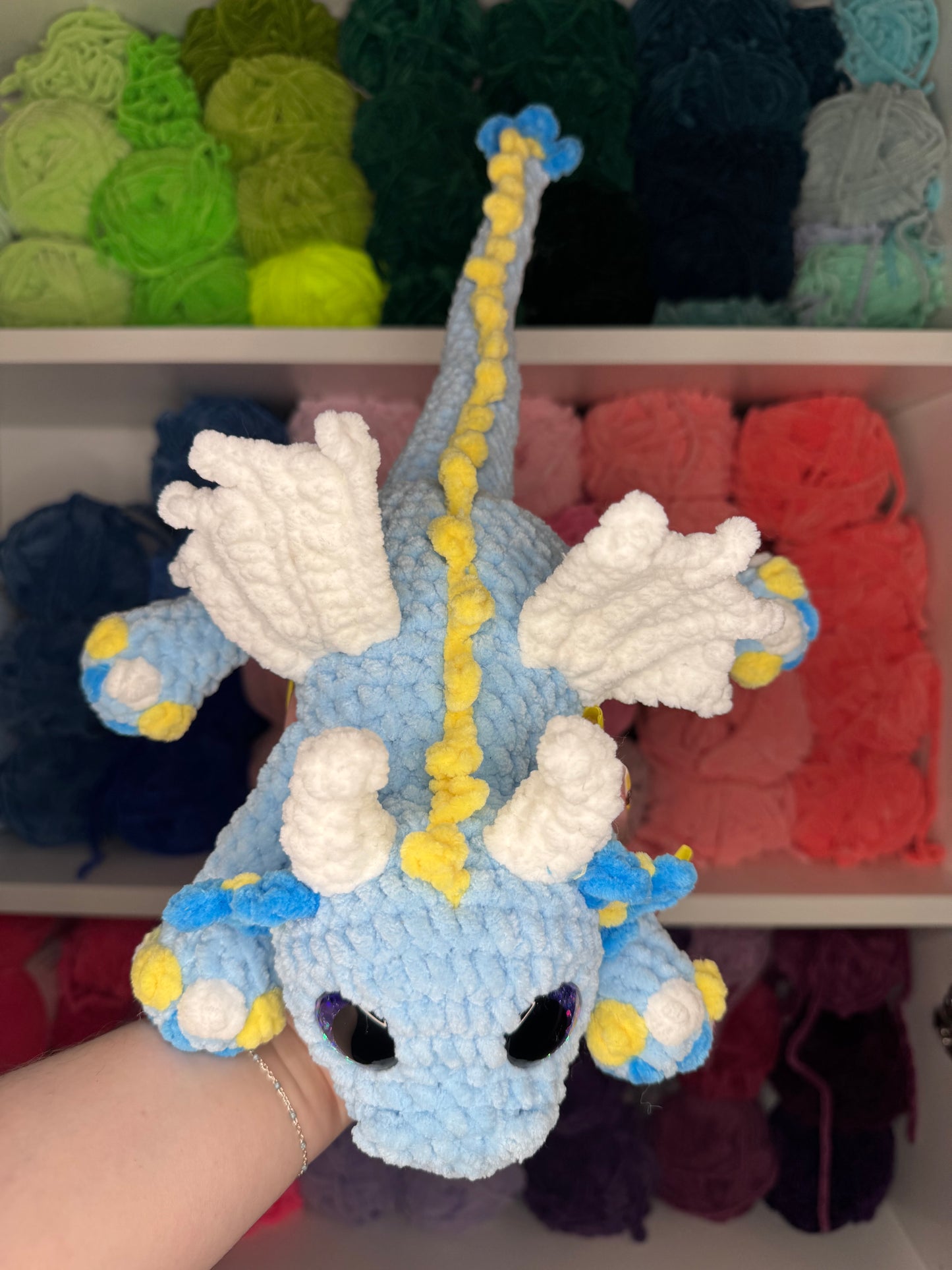 Crochet Forget Me Not Dragon