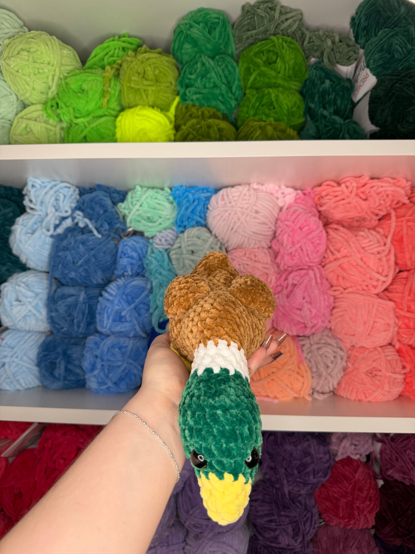 Crochet Shelf Birds