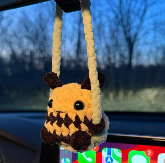 Crochet Bee Car Hanger