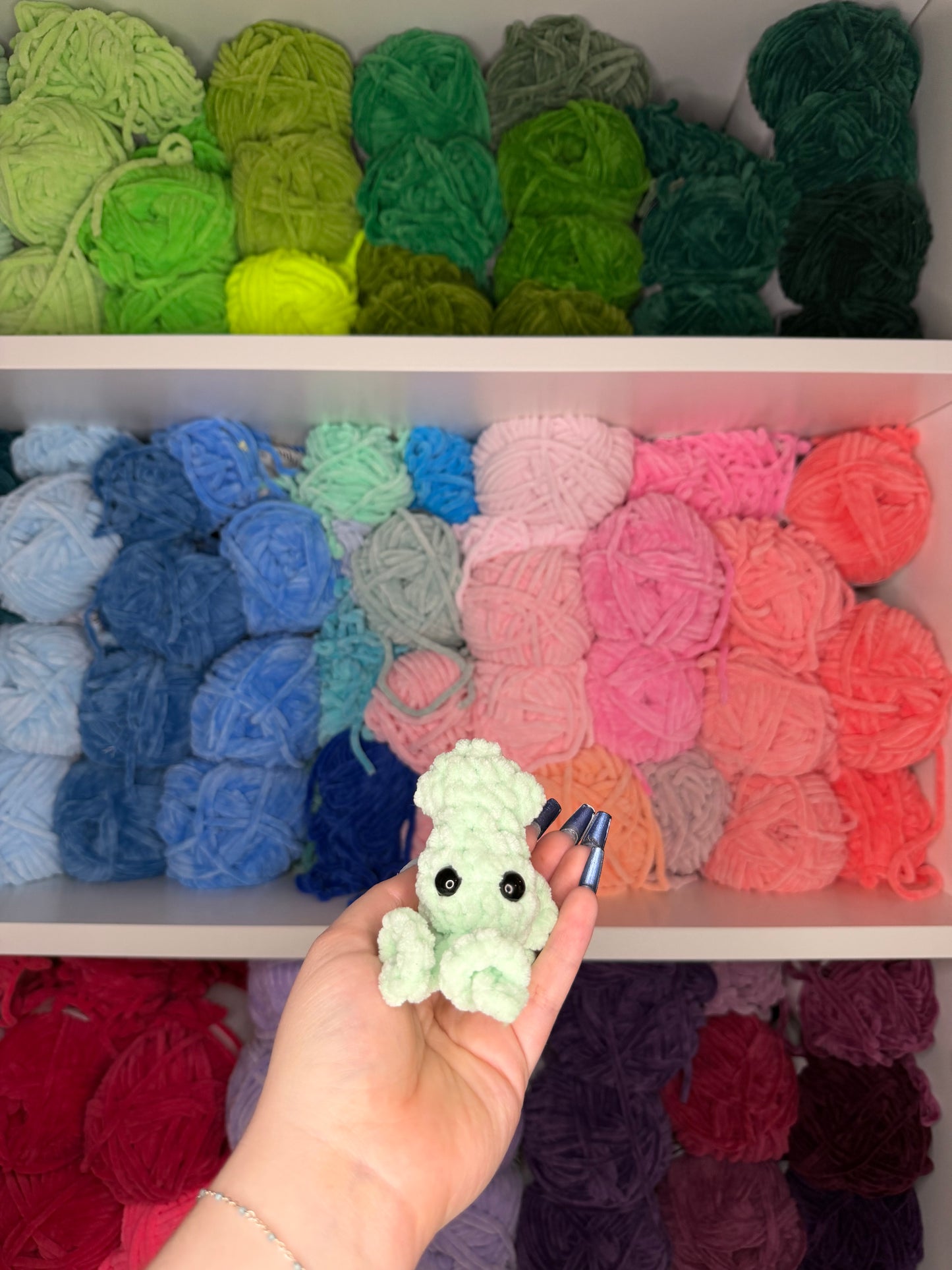 Crochet Mini Squid Keychains