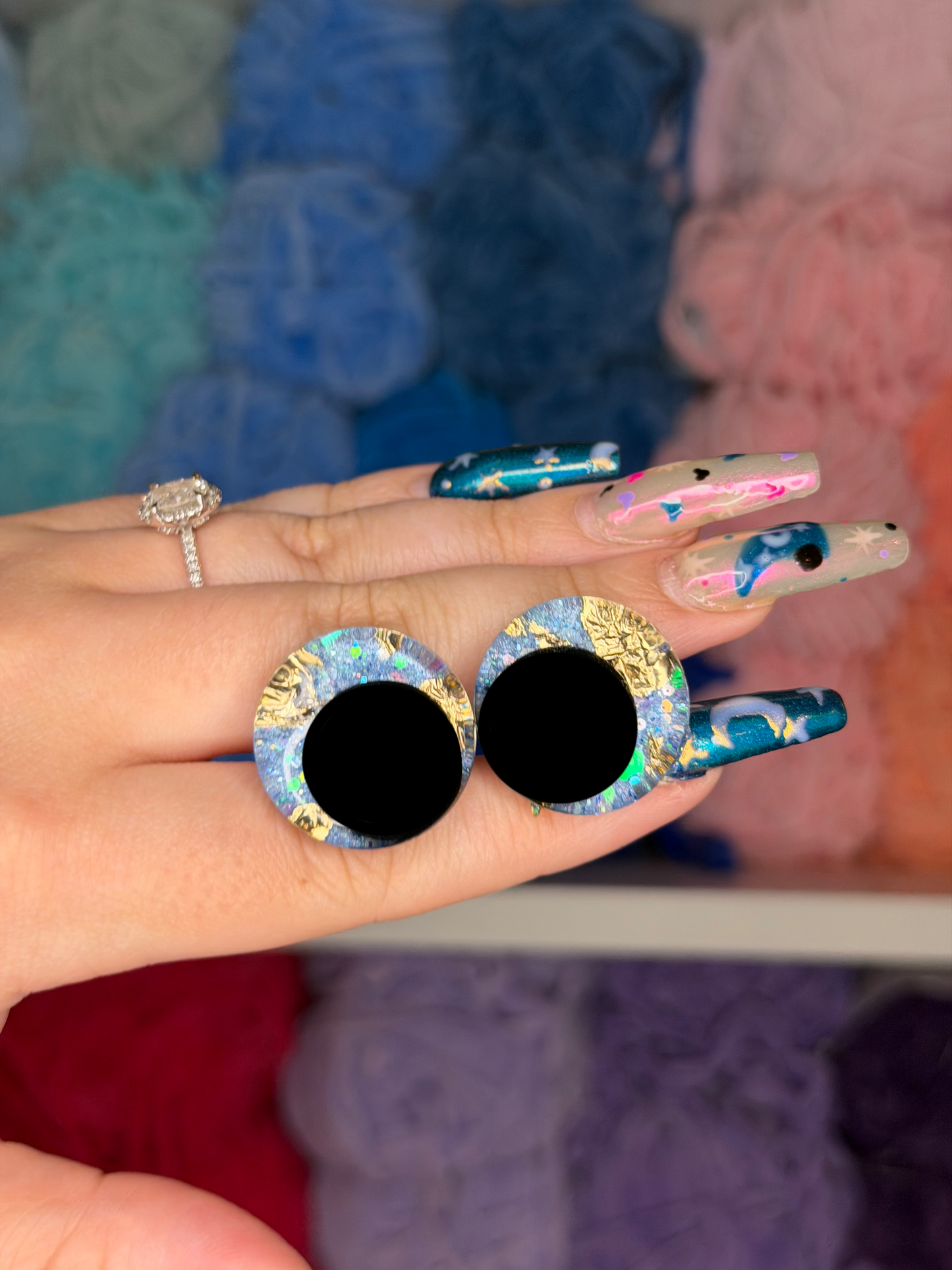 25mm Glitter Safety Eyes