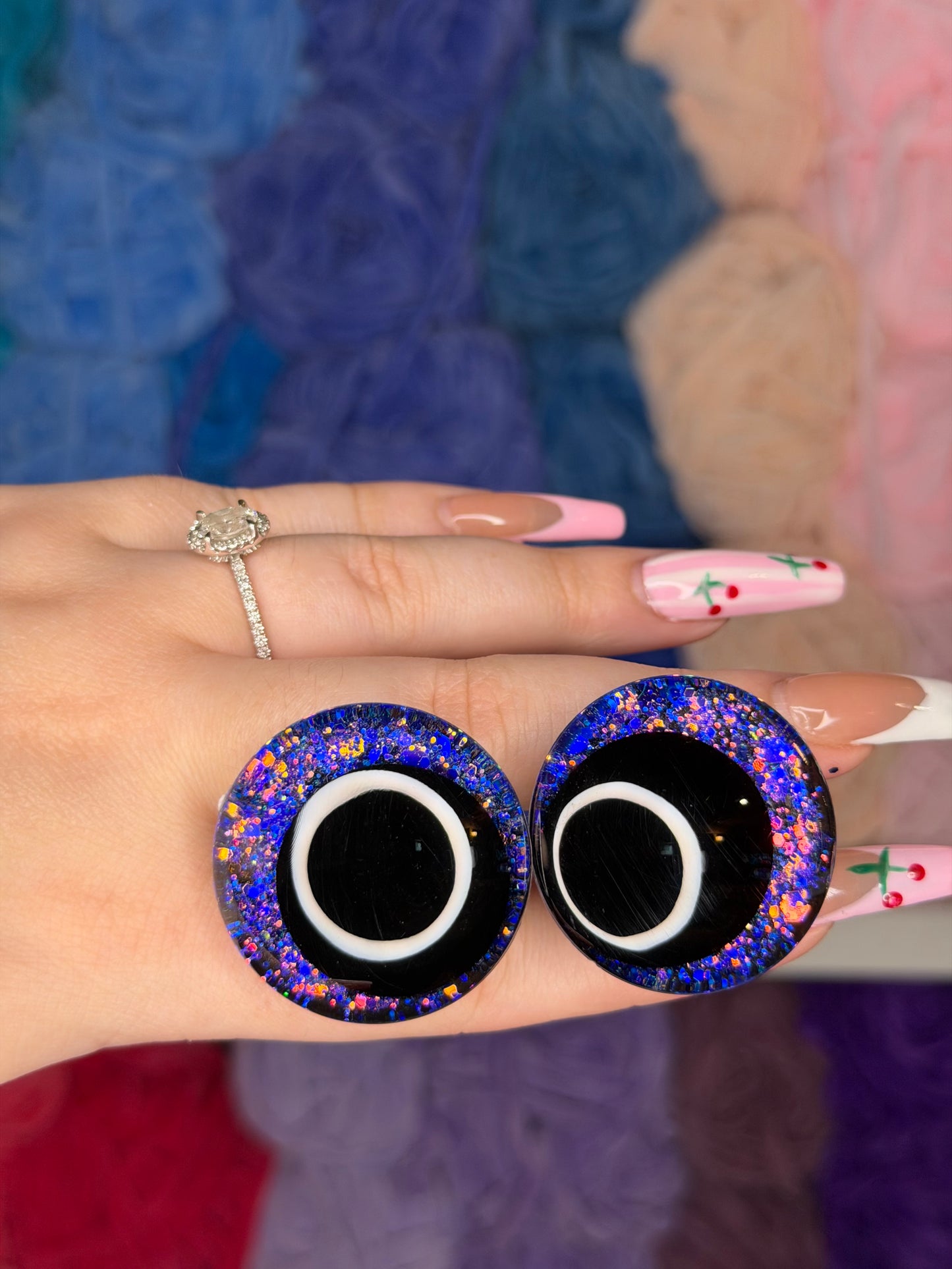 35mm Glitter Safety Eyes