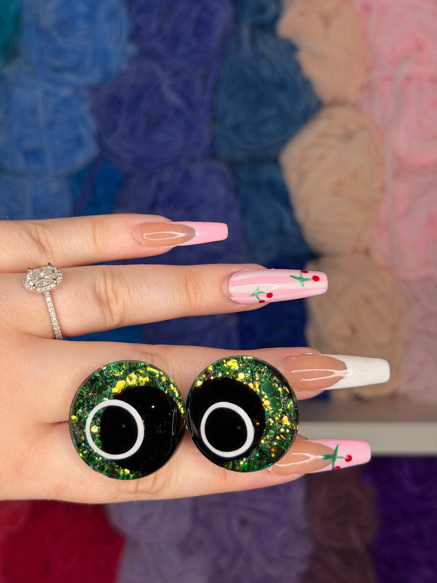 30mm Glitter Safety Eyes