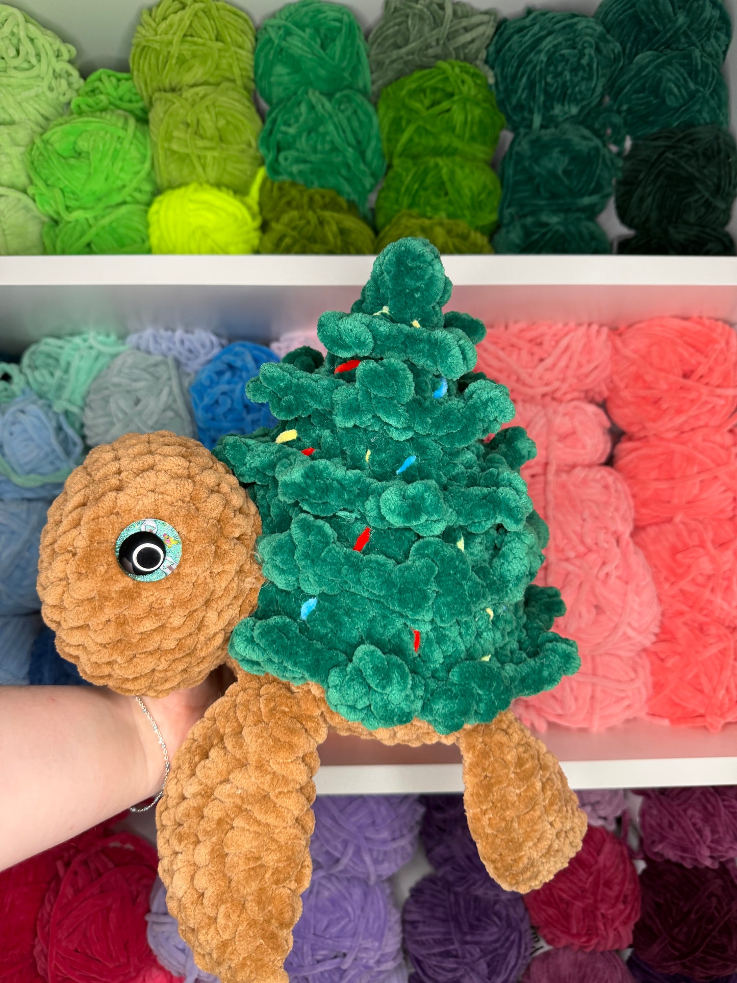 Crochet Jumbo Christmas Tree Turtle