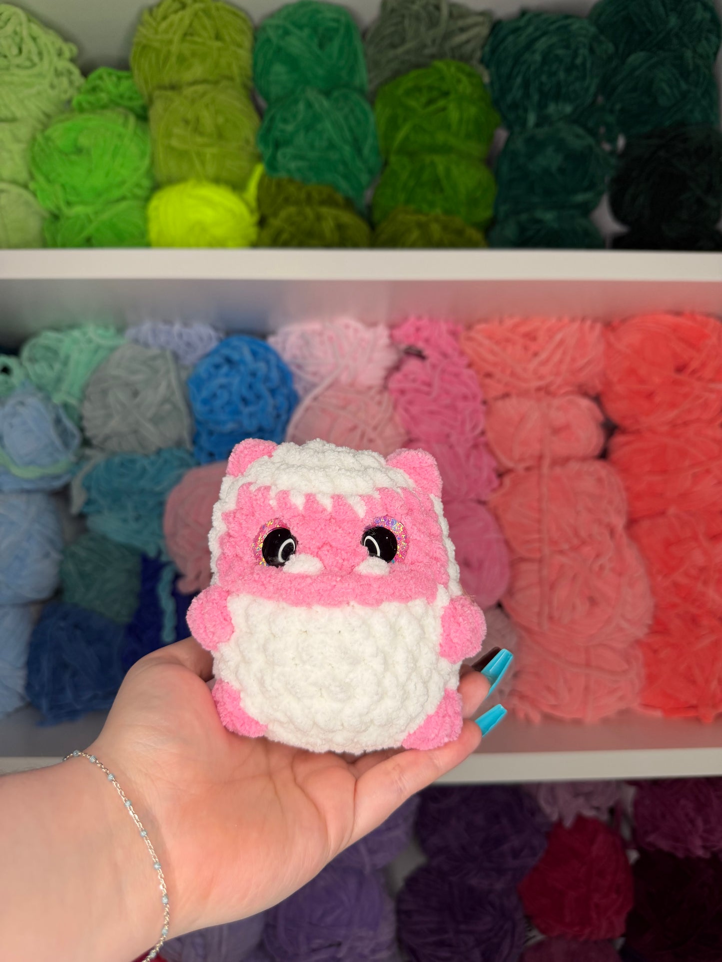 Crochet Mini Yeti (Pink)