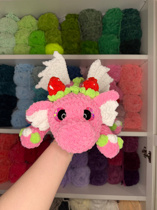 Crochet Jumbo Strawberry Dragon